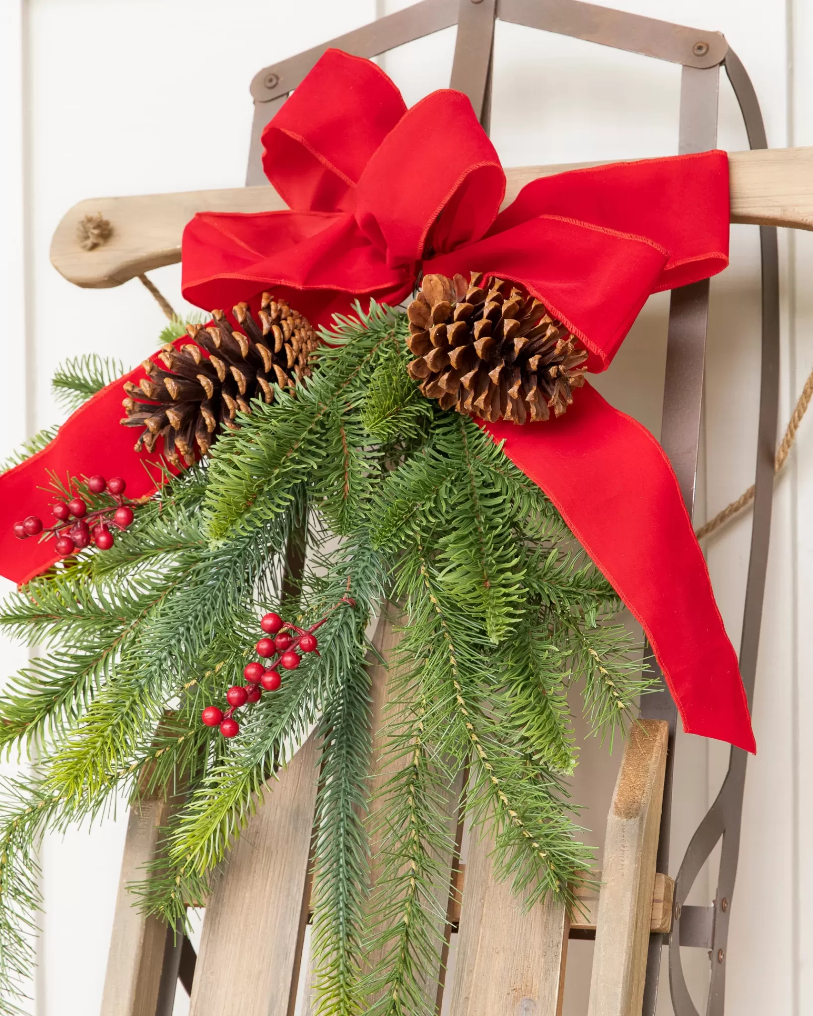 Clearance Alpine Holiday Sled Decorative Accents