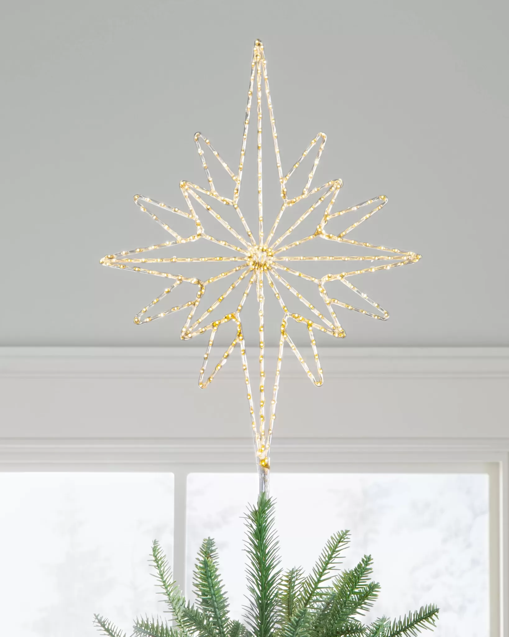Cheap Lit Bethlehem Star Christmas Tree Toppers Toppers