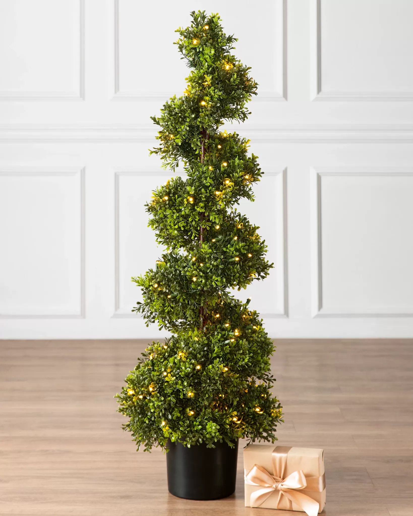 Sale Outdoor Boxwood Artificial Christmas Topiaries Outdoor Safe | Topiaries & Potted Flowers