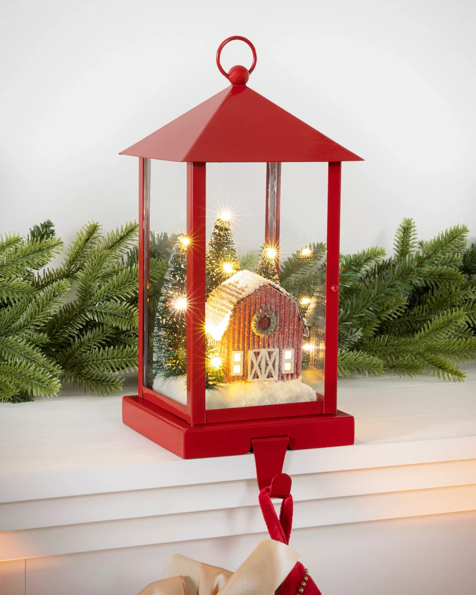 Cheap Red Lantern Christmas Stocking Holders Stockings & Holders